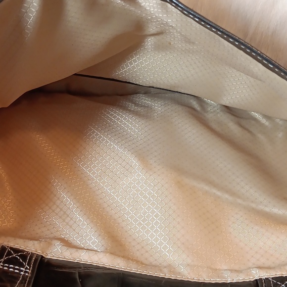 Siamod Embossed Crocc Leather Laptop Briefcase - Picture 10 of 12